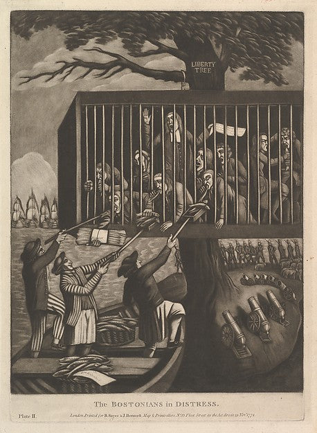 The Bostonians in Distress November 19, 1774-Attributed to Phi, Poster Print