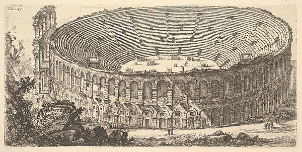 Plate 25 -  Amphitheater of Verona  c1748-Giovanni Battista Pira,  Poster Print Wall Art