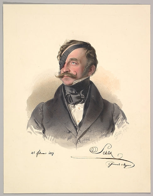Franz Eybl 1806–1880 Belvedere):François Henri Schlick Count-16x12"(A3) Poster