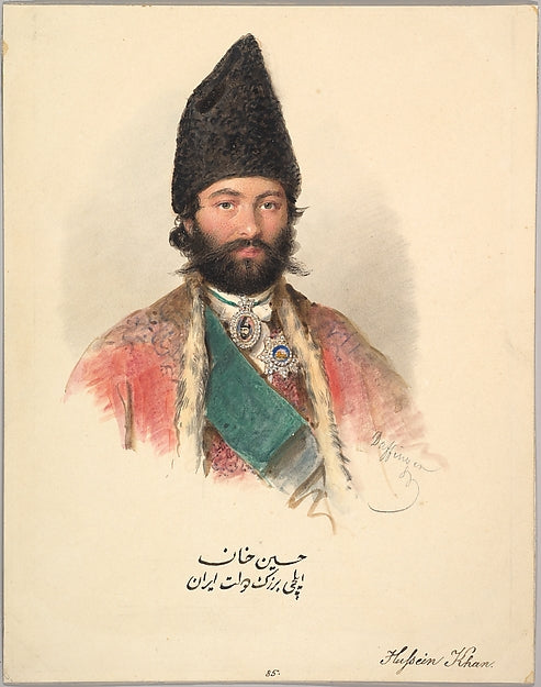 Moritz Michael Daffinger:Hussein Khan 1839-16x12"(A3) Poster