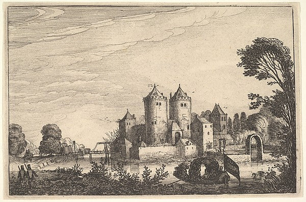 The Castle c1616-Jan van de Velde II ,  Poster Print Wall Art