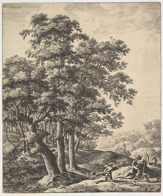 Venus and Adonis-Anthonie Waterloo ,  Poster Print Wall Art