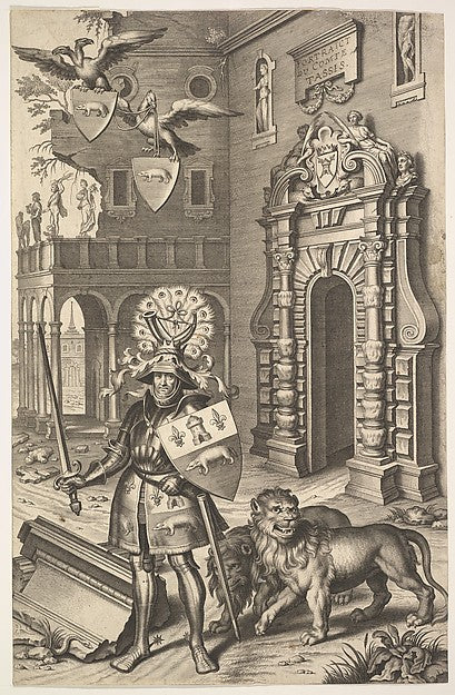 Allegorical Portrait of Count Tassis-Cornelis Galle I, After N,  Poster Print Wall Art