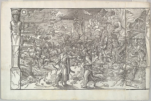 After Pieter Coecke van Aelst:A Military Camp in Slovenia fr-16x12"(A3) Poster