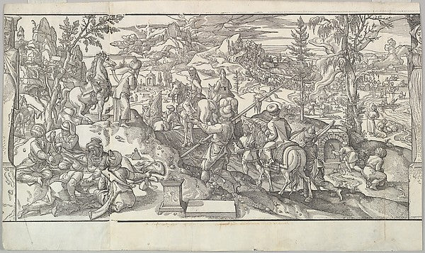 After Pieter Coecke van Aelst:Turkish Soldiers at Rest from -16x12"(A3) Poster