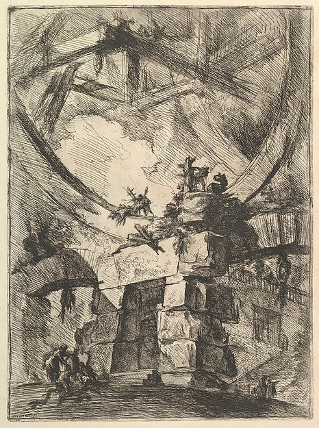 The Giant Wheel  from Carceri d'invenzioni  c1749–50-Giovanni, Poster Print