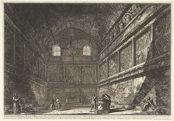 The so-called Temple of Bacchus  now the Church of S. Urban  i,  Poster Print Wall Art
