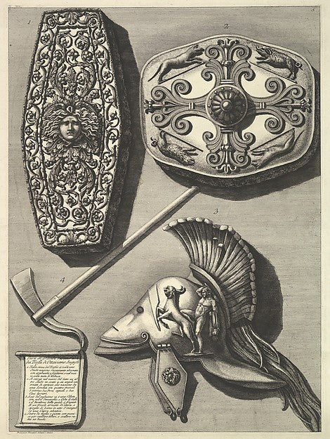 Parti in grande restaurati de' Trofei de Ottaviano Augusto  c1, Poster Print