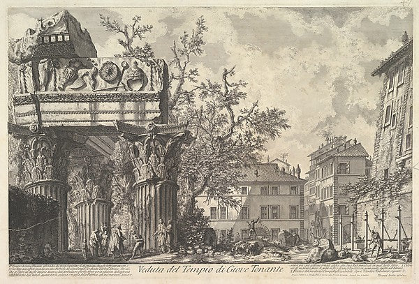 The Temple of Vespian  c1756-Giovanni Battista Piranesi,  Poster Print Wall Art