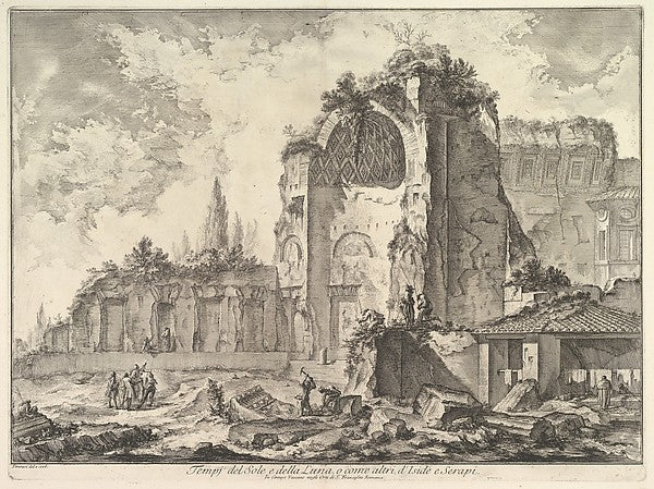 The Temple of Venus and Roma   c1759-Giovanni Battista Piranes,16x12"(A3)Poster