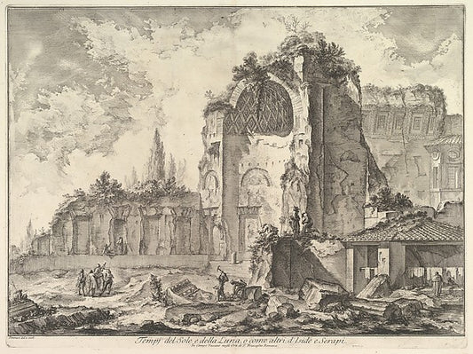 The Temple of Venus and Roma   c1759-Giovanni Battista Piranes,16x12"(A3)Poster
