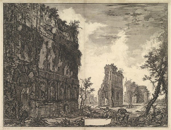 Hadrian's Villa -  The Piazza d'Oro   c1776-Giovanni Battista Pi,  Poster Print Wall Art