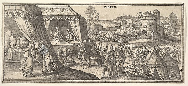 Judith  illustration to Hendrik Jansen van Barrefelt  called H,  Poster Print Wall Art