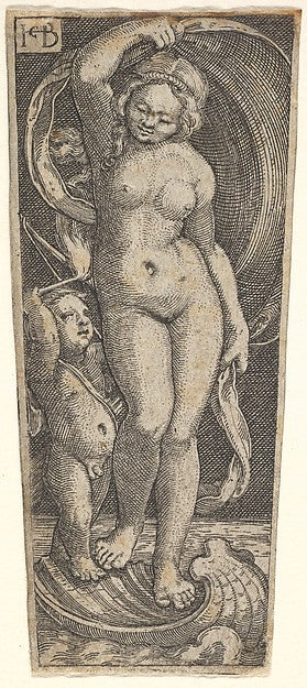 Venus and Cupid-Jacob Binck ),  Poster Print Wall Art
