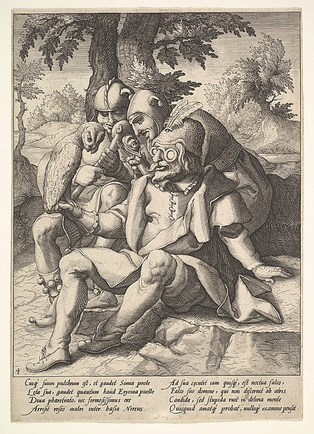 The Wisdom of Fools  from Six Proverbs-Jacques de Gheyn II, Af,  Poster Print Wall Art