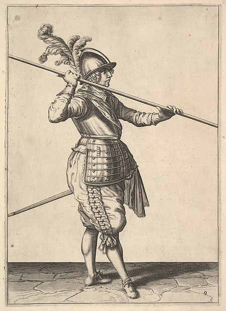 The second movement for bringing the pike on to the shoulder a,  Poster Print Wall Art