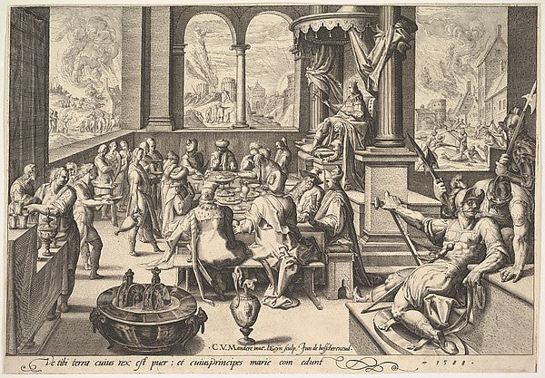 Allegory of the Government of a Childish King 1588-Jacques de ,  Poster Print Wall Art