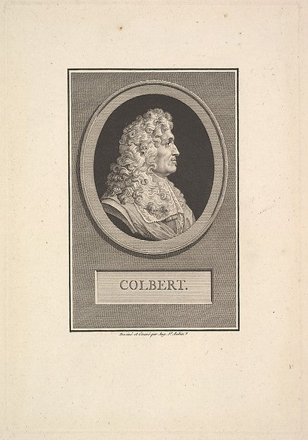 Augustin de Saint-Aubin:Portrait of Colbert 1800-16x12"(A3) Poster