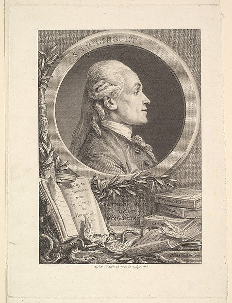 Augustin de Saint-Aubin , Ornament designed by Pierre Philip-16x12"(A3) Poster