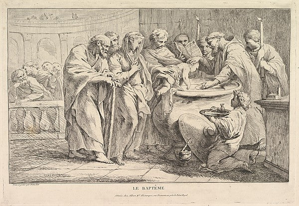 Pierre Charles Trémolières :The Baptism-16x12"(A3) Poster