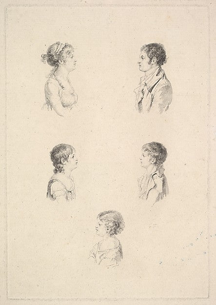 Augustin de Saint-Aubin:La Famille Renouard 1801-16x12"(A3) Poster