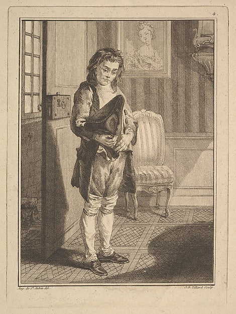Jean-Baptiste Tillard , After Augustin de Saint-Aubin:Décrot-16x12"(A3) Poster