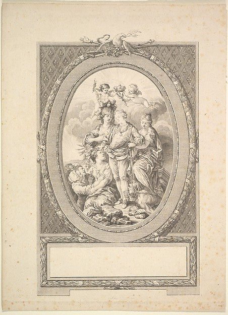 After Augustin de Saint-Aubin , After Joseph de Longueil , A-16x12"(A3) Poster