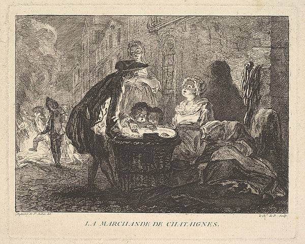 Chevalier de Parlington , After Augustin de Saint-Aubin:La M-16x12"(A3) Poster