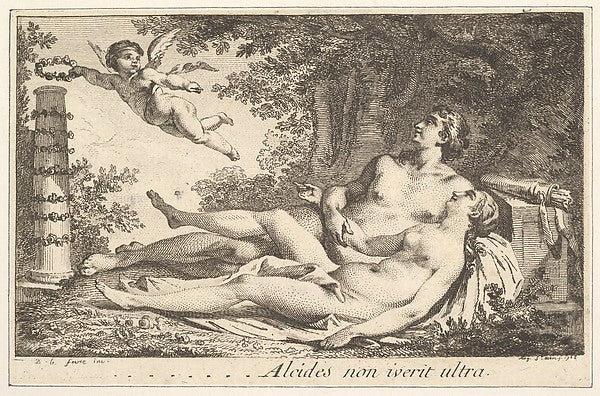 Augustin de Saint-Aubin , After D. Lefèvre:Vignette en regar-16x12"(A3) Poster