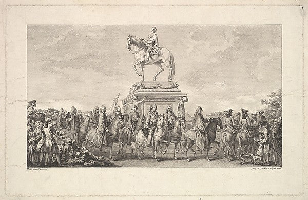 Augustin de Saint-Aubin , After Hubert François Gravelot:The-16x12"(A3) Poster