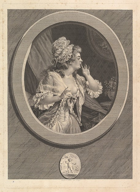 Augustin de Saint-Aubin:Au Moins Soyez Discret 1789-16x12"(A3) Poster