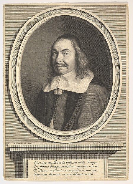 Portrait of Jean Loret 17th cent-Robert Nanteuil ,  Poster Print Wall Art