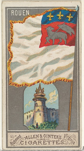 :Rouen from the City Flags series for Allen & Ginter Cigaret-16x12"(A3) Poster