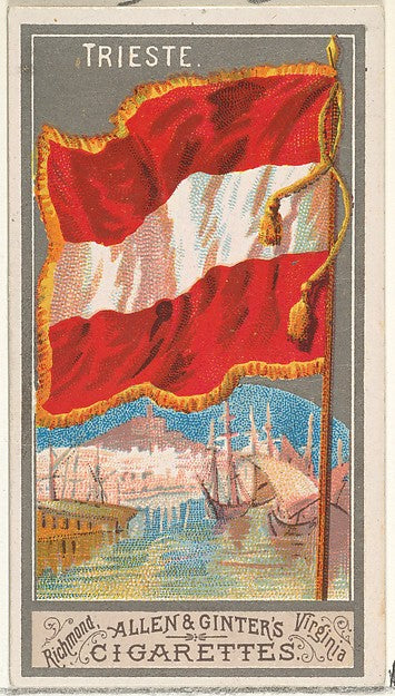 :Trieste from the City Flags series for Allen & Ginter Cigar-16x12"(A3) Poster