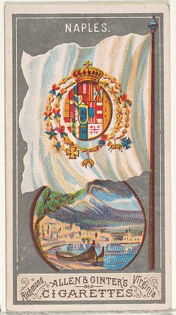 :Naples from the City Flags series for Allen & Ginter Cigare-16x12"(A3) Poster