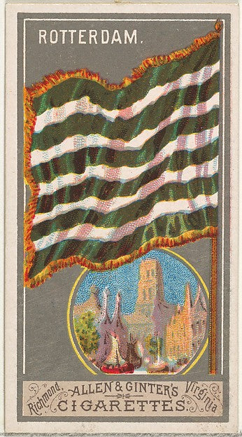 :Rotterdam from the City Flags series for Allen & Ginter Cig-16x12"(A3) Poster