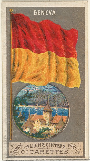 :Geneva from the City Flags series for Allen & Ginter Cigare-16x12"(A3) Poster