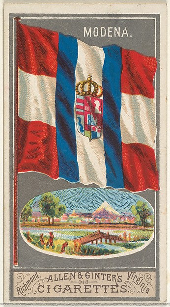 :Modena from the City Flags series for Allen & Ginter Cigare-16x12"(A3) Poster