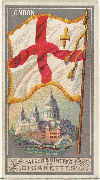 :London from the City Flags series for Allen & Ginter Cigare-16x12"(A3) Poster