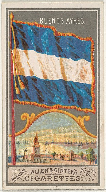 :Buenos Aires from the City Flags series for Allen & Ginter-16x12"(A3) Poster