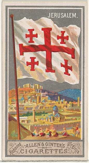 :Jerusalem from the City Flags series for Allen & Ginter Cig-16x12"(A3) Poster