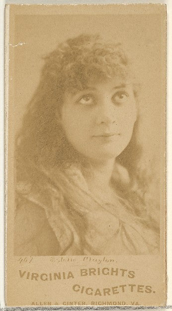 :Card 467 Estelle Clayton Virginia Brights Cigarettes-16x12"(A3) Poster