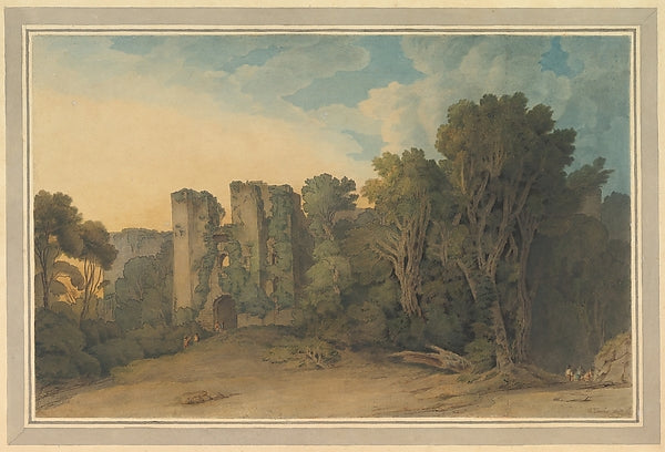 Francis Towne:Berry Pomeroy Castle in the County of Devon 17-16x12"(A3) Poster