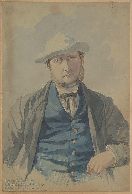 Richard Dadd:Portrait of Mr. George Bailey 1855-16x12"(A3) Poster