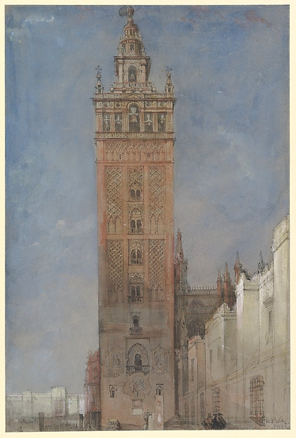 David Roberts:The Giralda Seville 1833-16x12"(A3) Poster