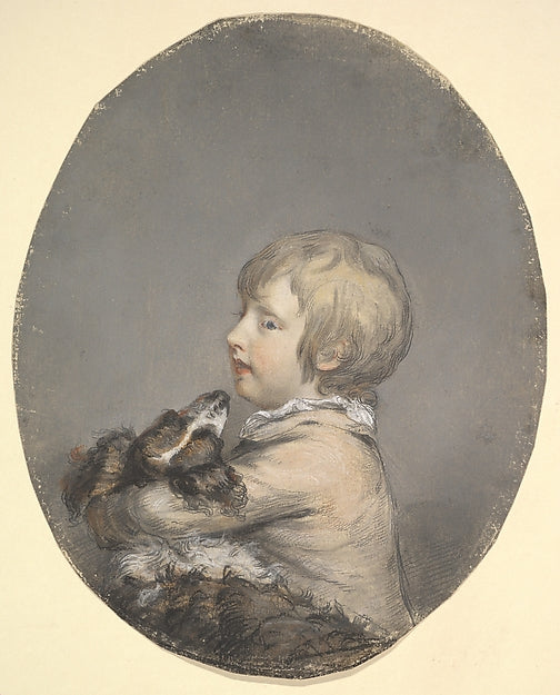 Hugh Douglas Hamilton:William Evelyn of St Clere Kent Holdin-16x12"(A3) Poster
