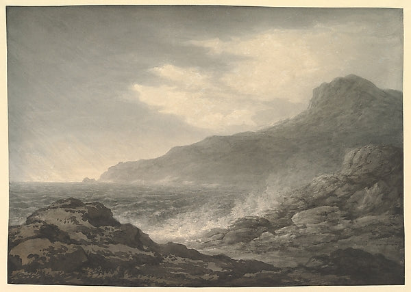 John Glover:Barren Coast and Slight Storm 1794-16x12"(A3) Poster