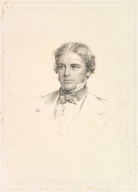 After George Richmond:Portrait of Michael Faraday 1852-16x12"(A3) Poster