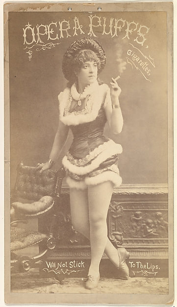 :From the Actresses series for Opera Puffs Cigarettes c1888-16x12"(A3) Poster
