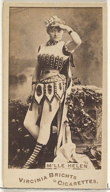 :Mlle. Helen Virginia Brights Cigarettes-16x12"(A3) Poster